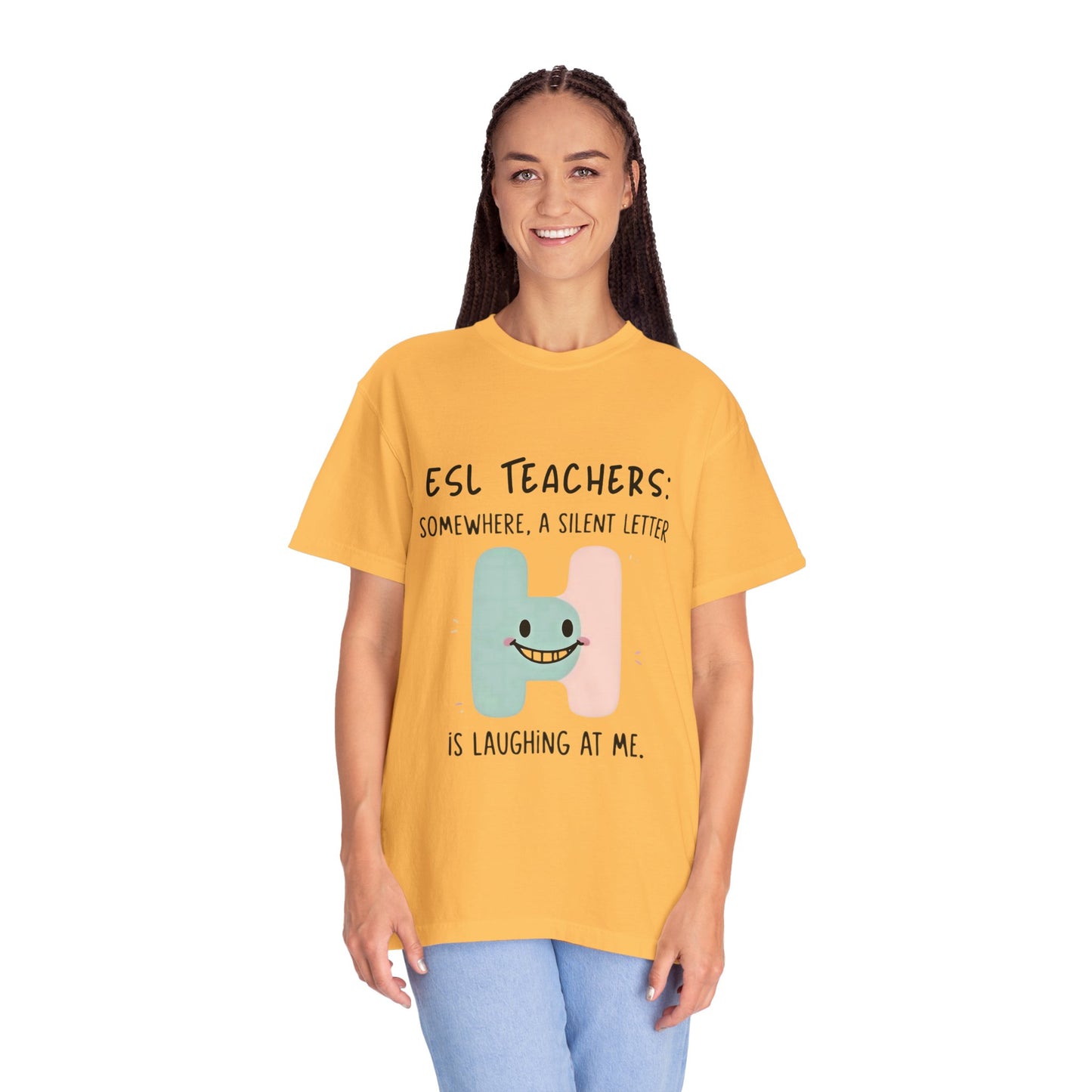 Funny ESL Teacher T-Shirt - Silent Letter Humor