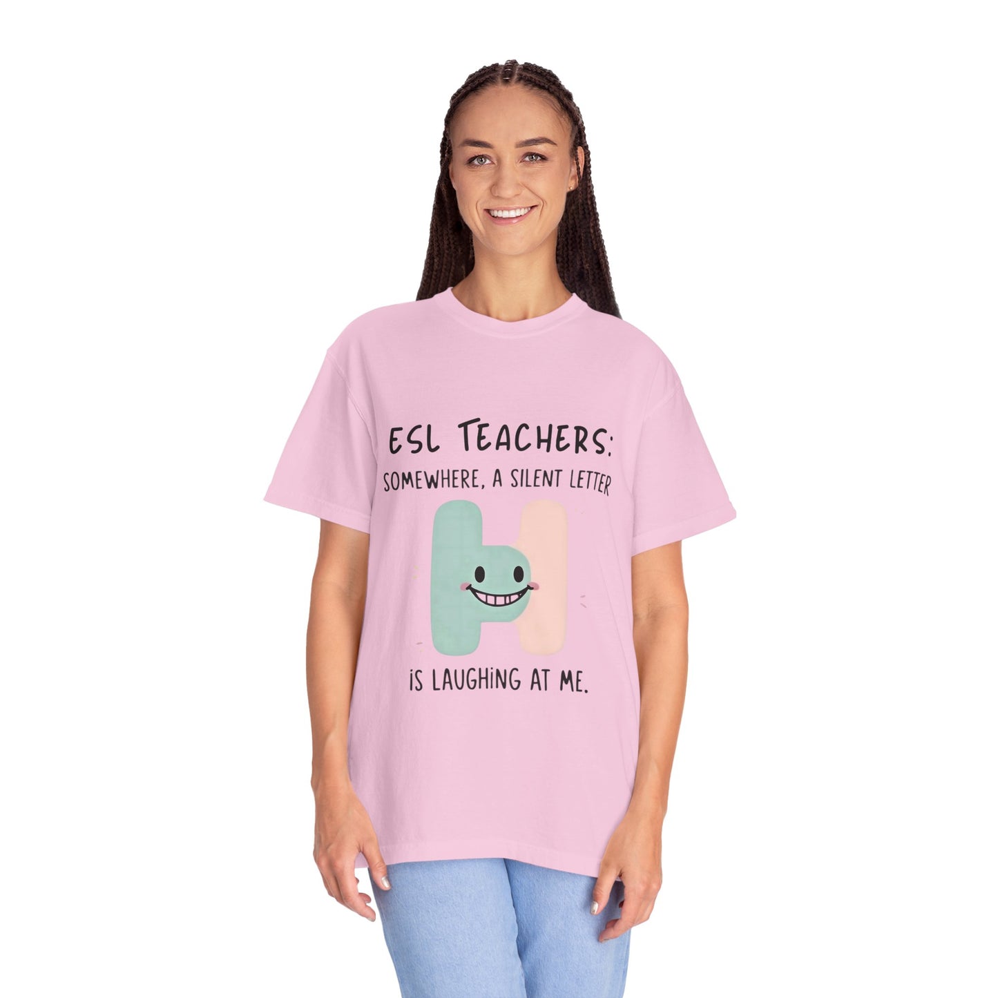 Funny ESL Teacher T-Shirt - Silent Letter Humor