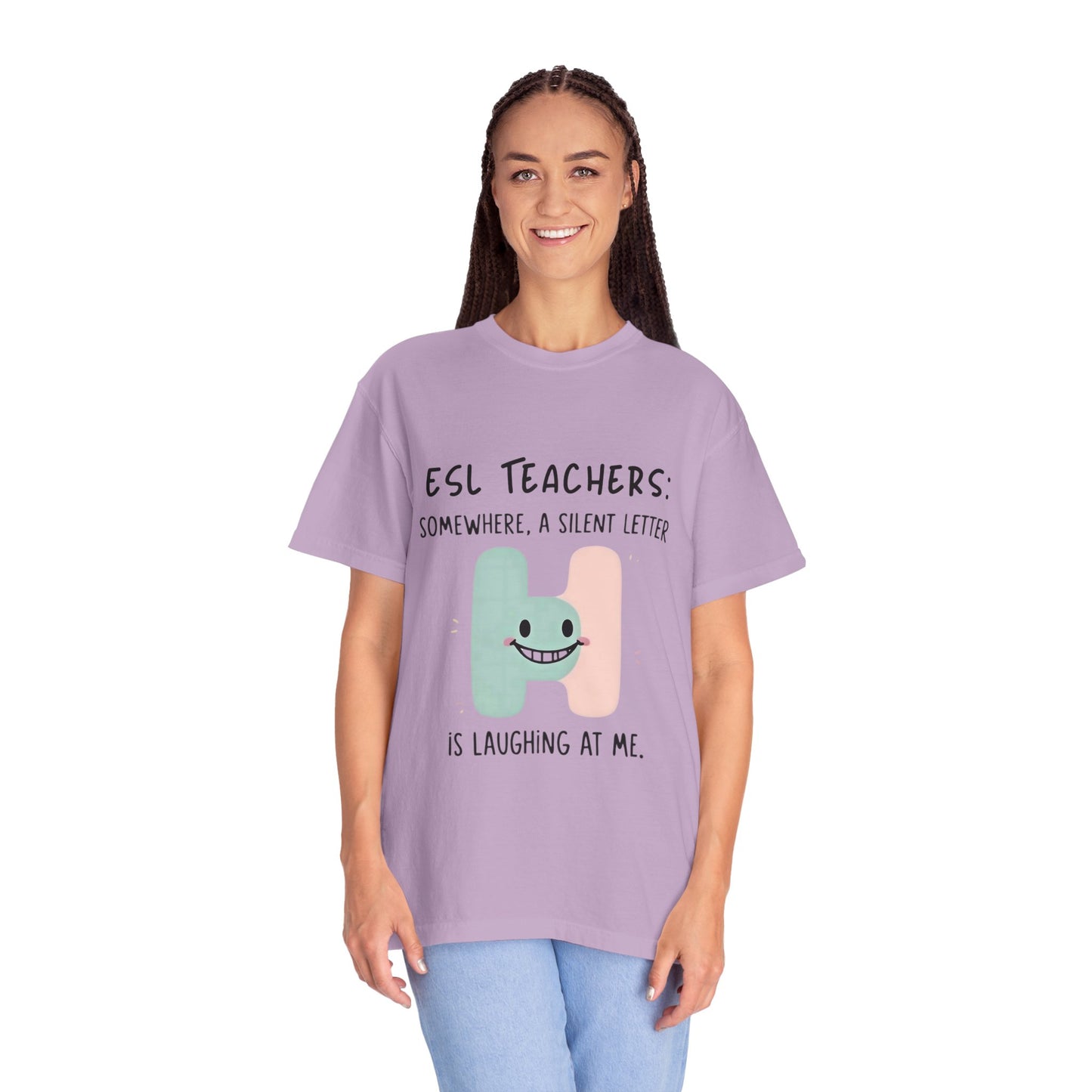 Funny ESL Teacher T-Shirt - Silent Letter Humor