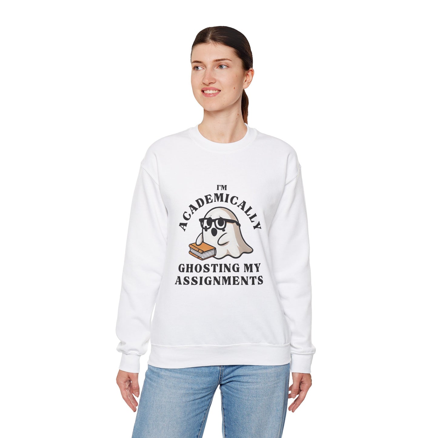 I'm Academically Ghosting My Assignments Unisex Heavy Blend™ Crewneck Sweatshirt