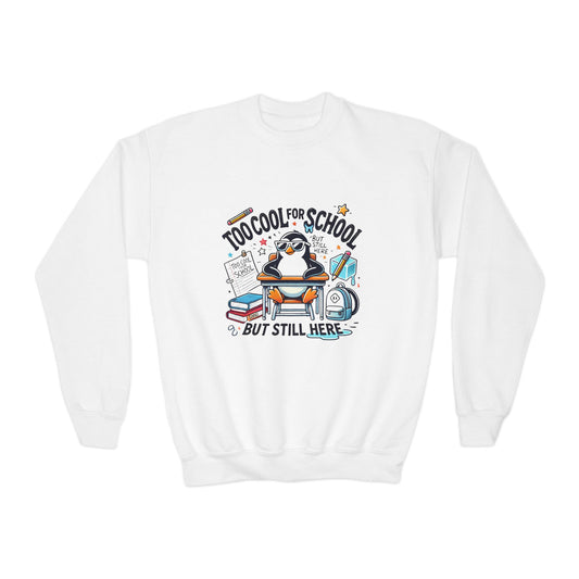 Too Cool for School Kids Crewneck Sweatshirt