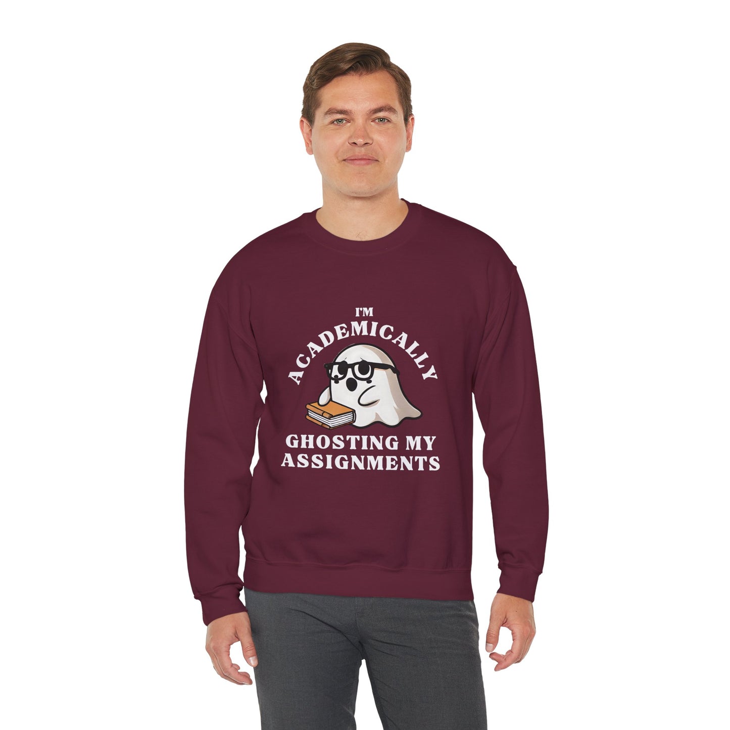 I'm Academically Ghosting My Assignments Unisex Heavy Blend™ Crewneck Sweatshirt