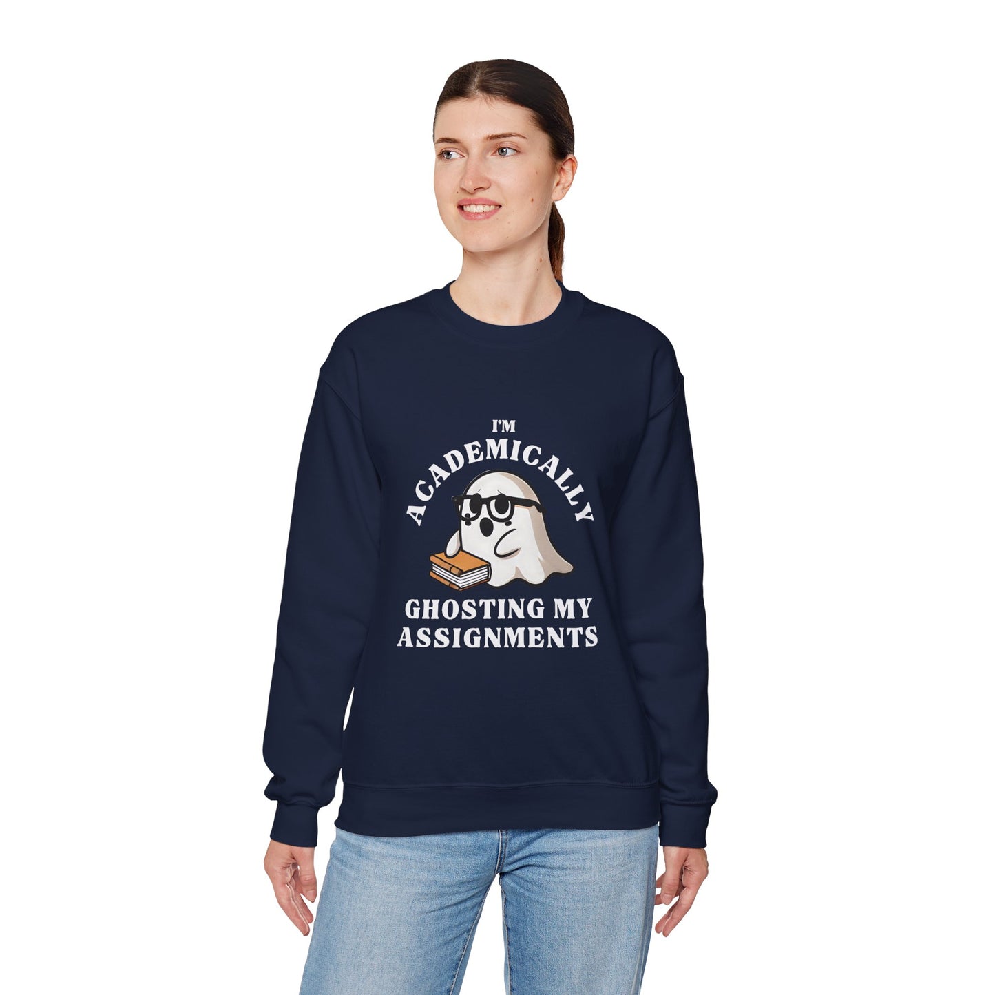 I'm Academically Ghosting My Assignments Unisex Heavy Blend™ Crewneck Sweatshirt