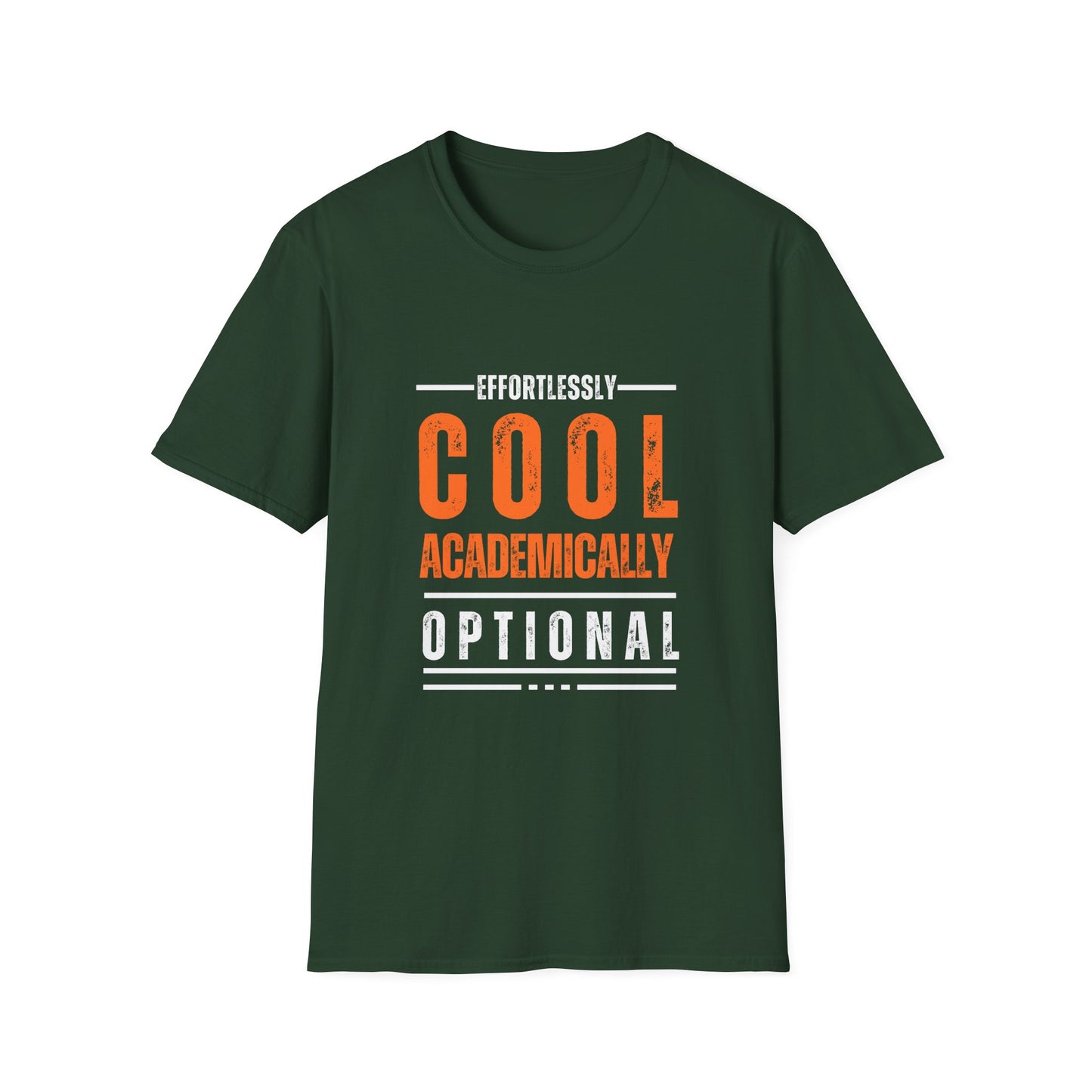 Effortlessly Cool Academic T-Shirt - Unisex Softstyle Tee for Students