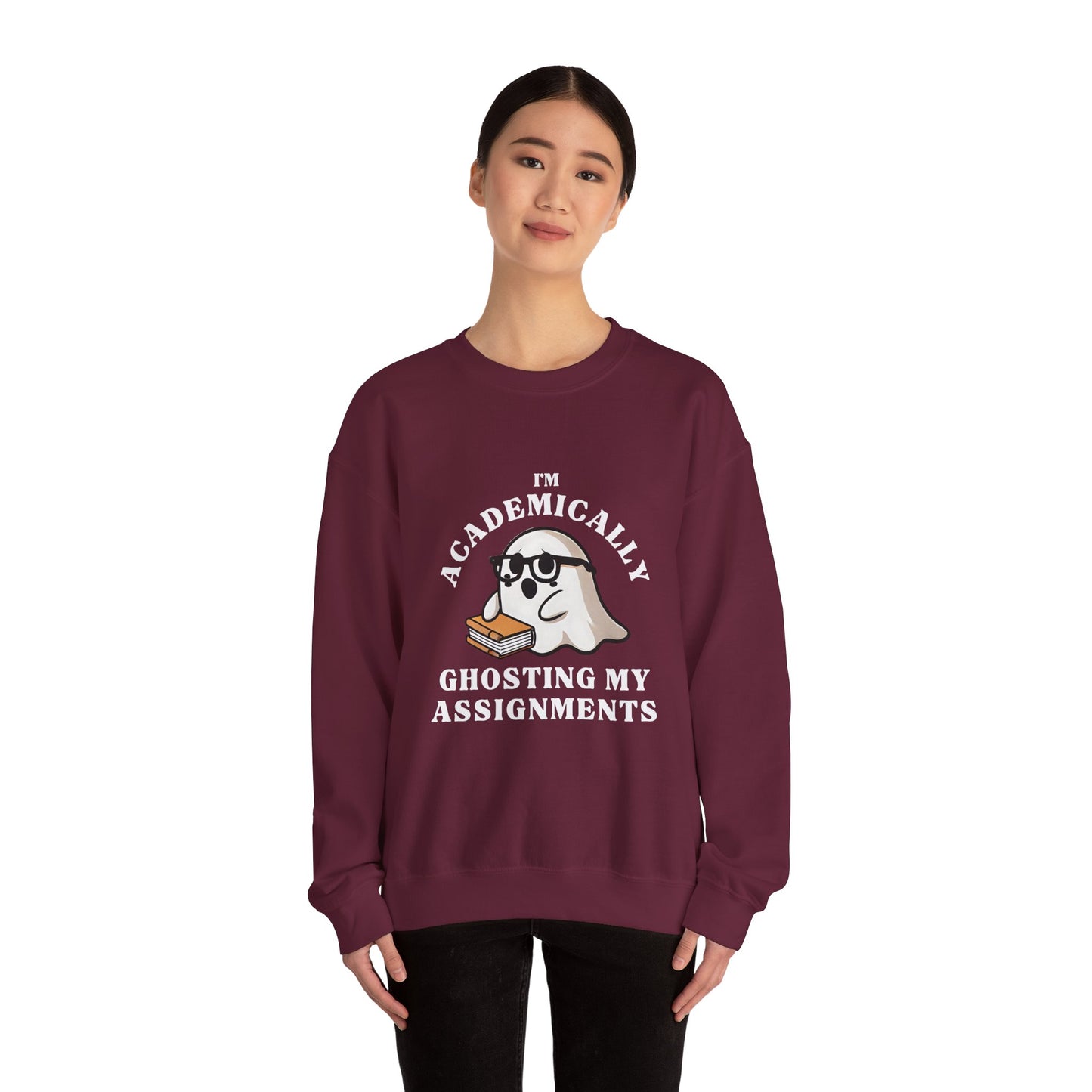 I'm Academically Ghosting My Assignments Unisex Heavy Blend™ Crewneck Sweatshirt