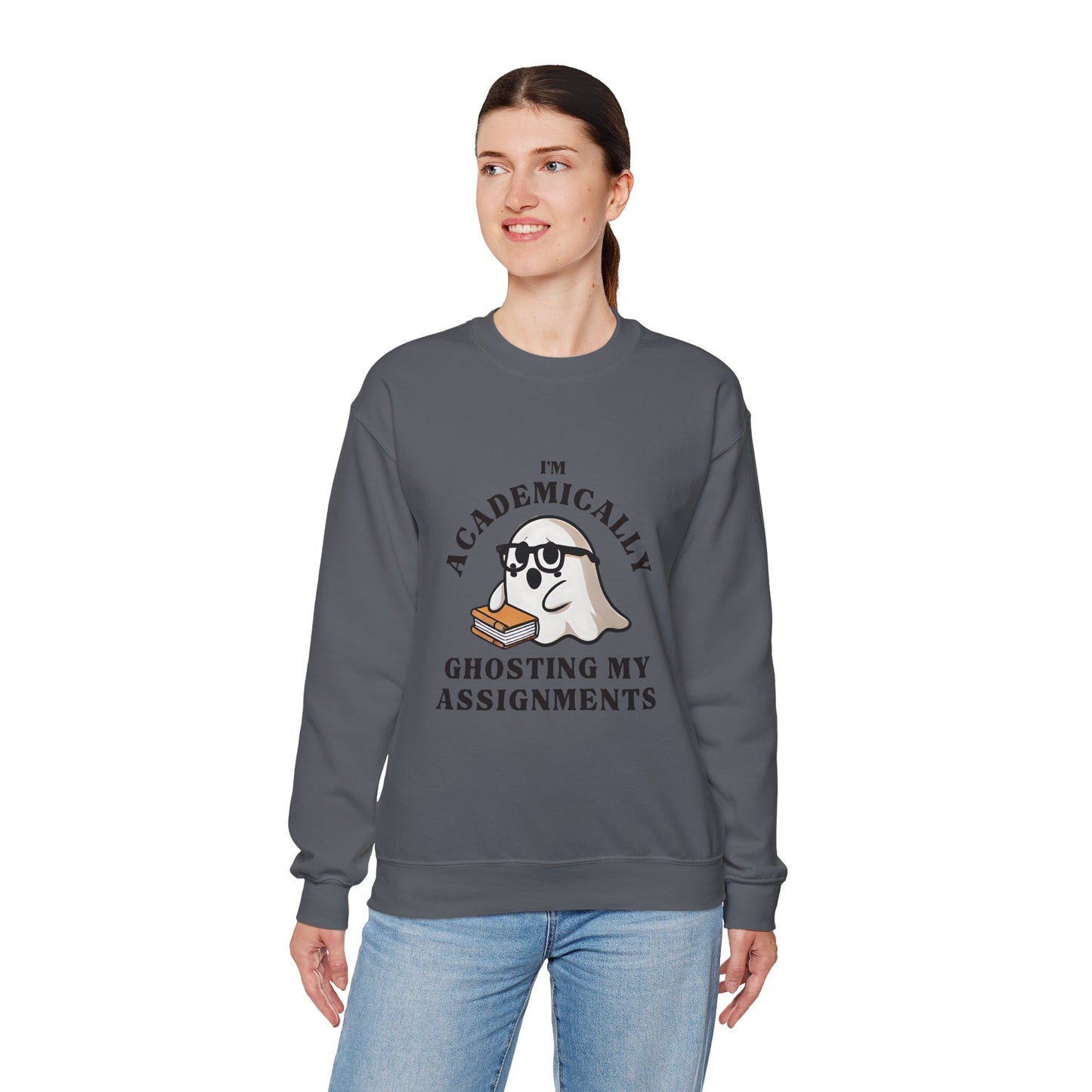 I'm Academically Ghosting My Assignments Unisex Heavy Blend™ Crewneck Sweatshirt