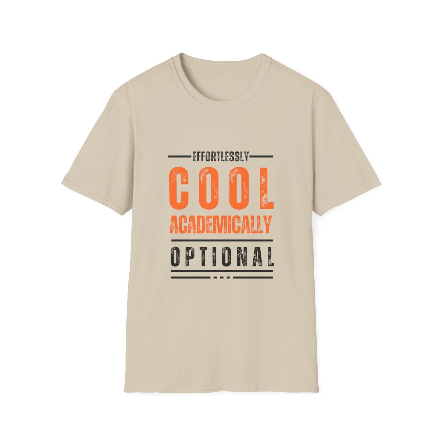 Effortlessly Cool Academic T-Shirt - Unisex Softstyle Tee for Students