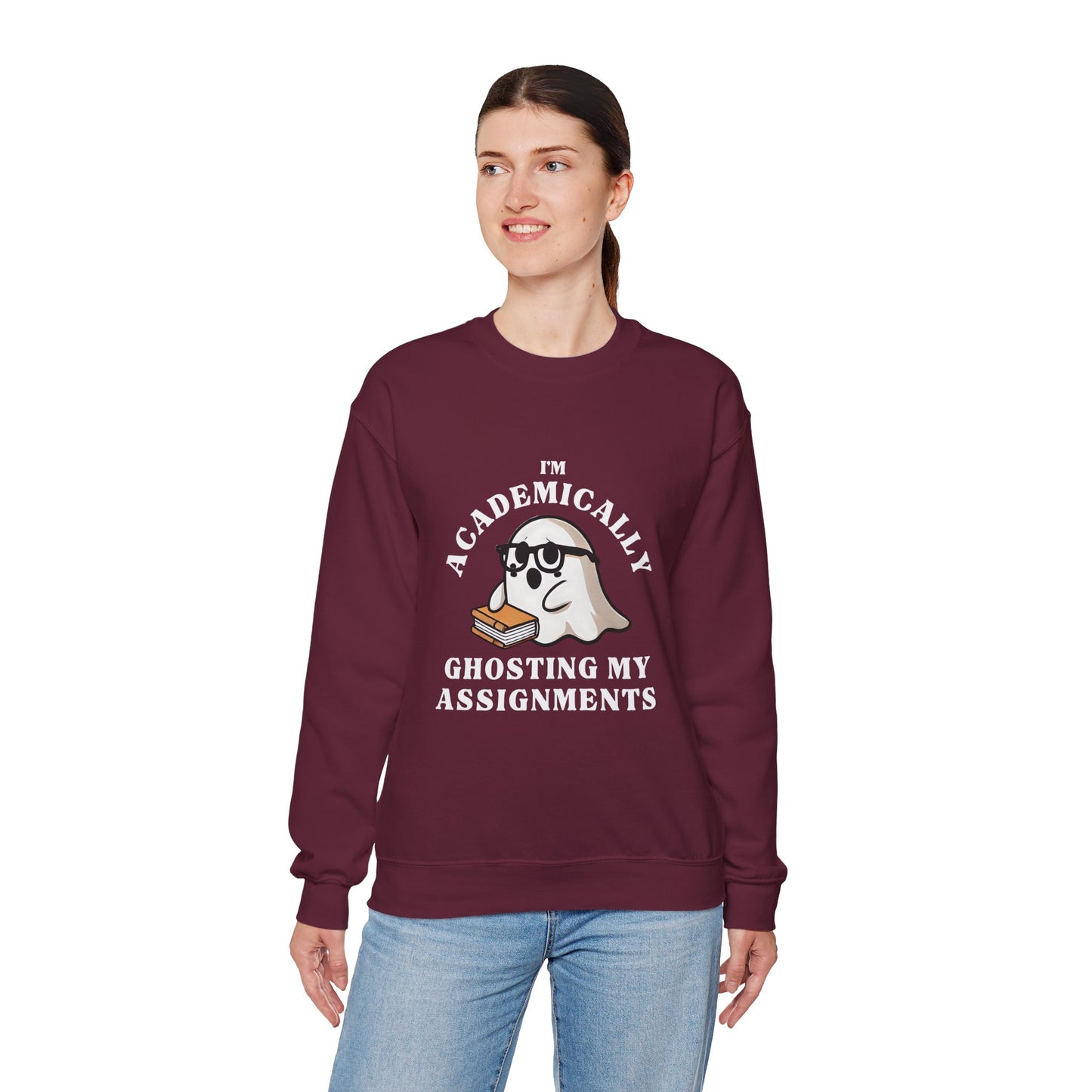 I'm Academically Ghosting My Assignments Unisex Heavy Blend™ Crewneck Sweatshirt