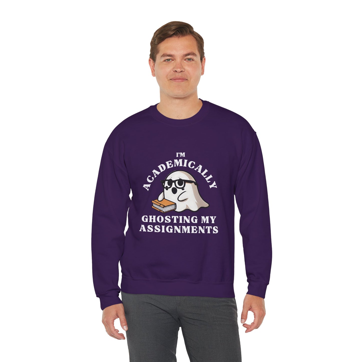 I'm Academically Ghosting My Assignments Unisex Heavy Blend™ Crewneck Sweatshirt