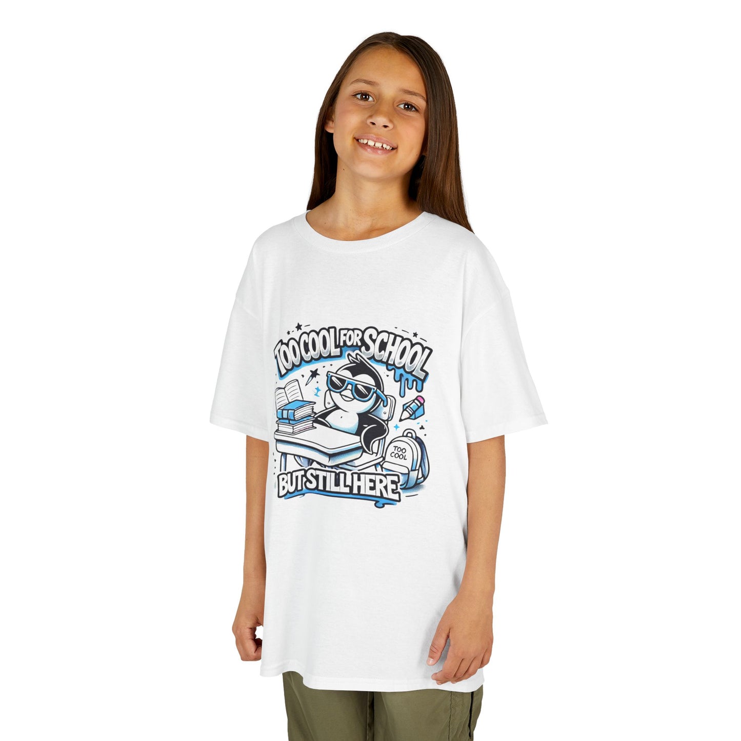 Too Cool for School Kids Heavy Cotton Tee