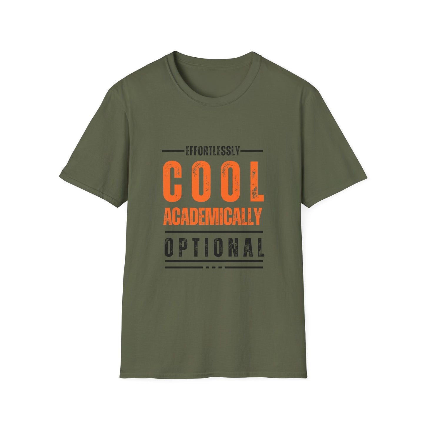 Effortlessly Cool Academic T-Shirt - Unisex Softstyle Tee for Students