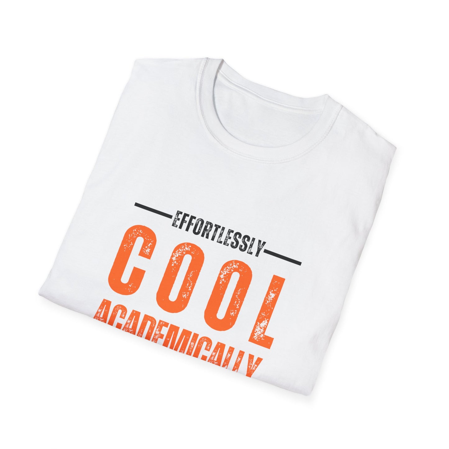 Effortlessly Cool Academic T-Shirt - Unisex Softstyle Tee for Students