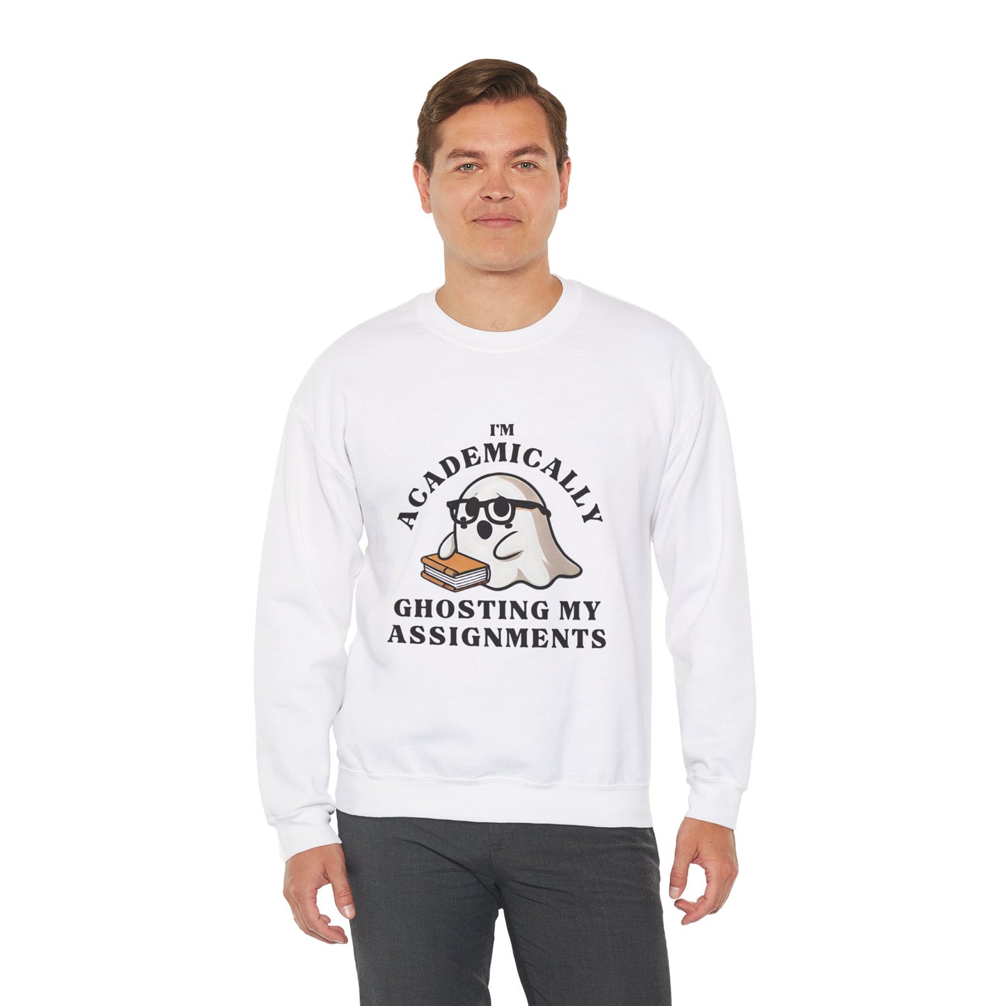 I'm Academically Ghosting My Assignments Unisex Heavy Blend™ Crewneck Sweatshirt