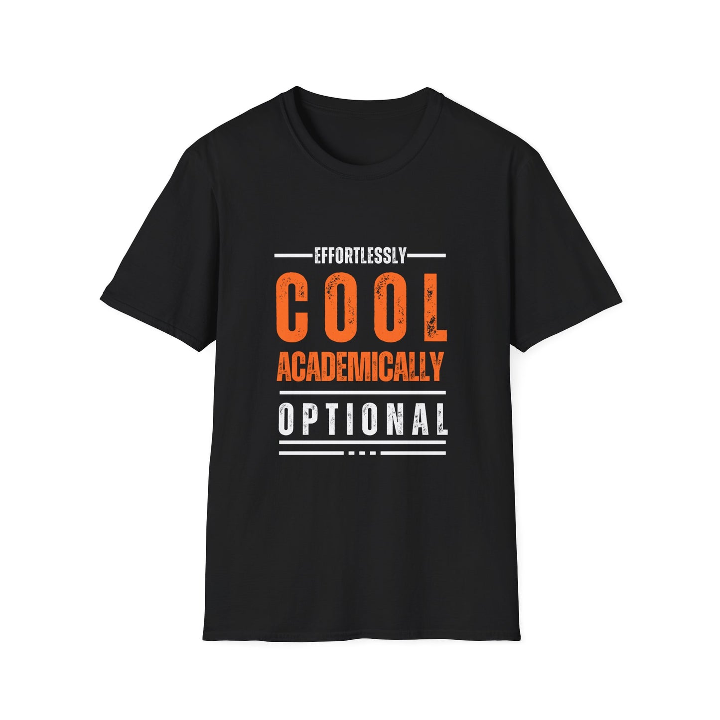 Effortlessly Cool Academic T-Shirt - Unisex Softstyle Tee for Students