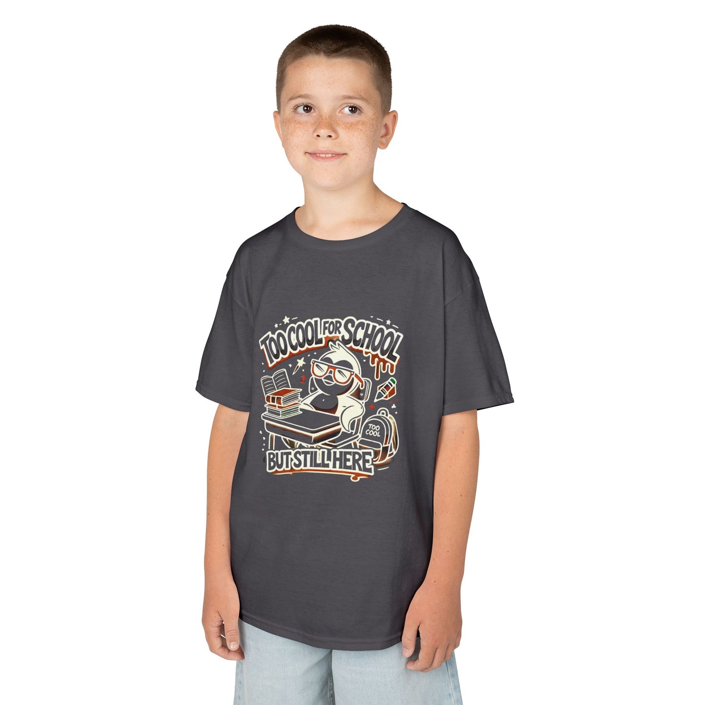 Too Cool for School Kids Heavy Cotton Tee