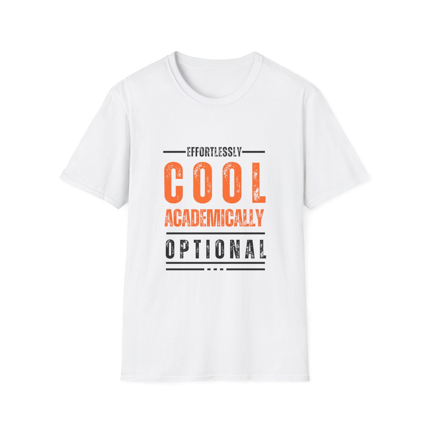 Effortlessly Cool Academic T-Shirt - Unisex Softstyle Tee for Students