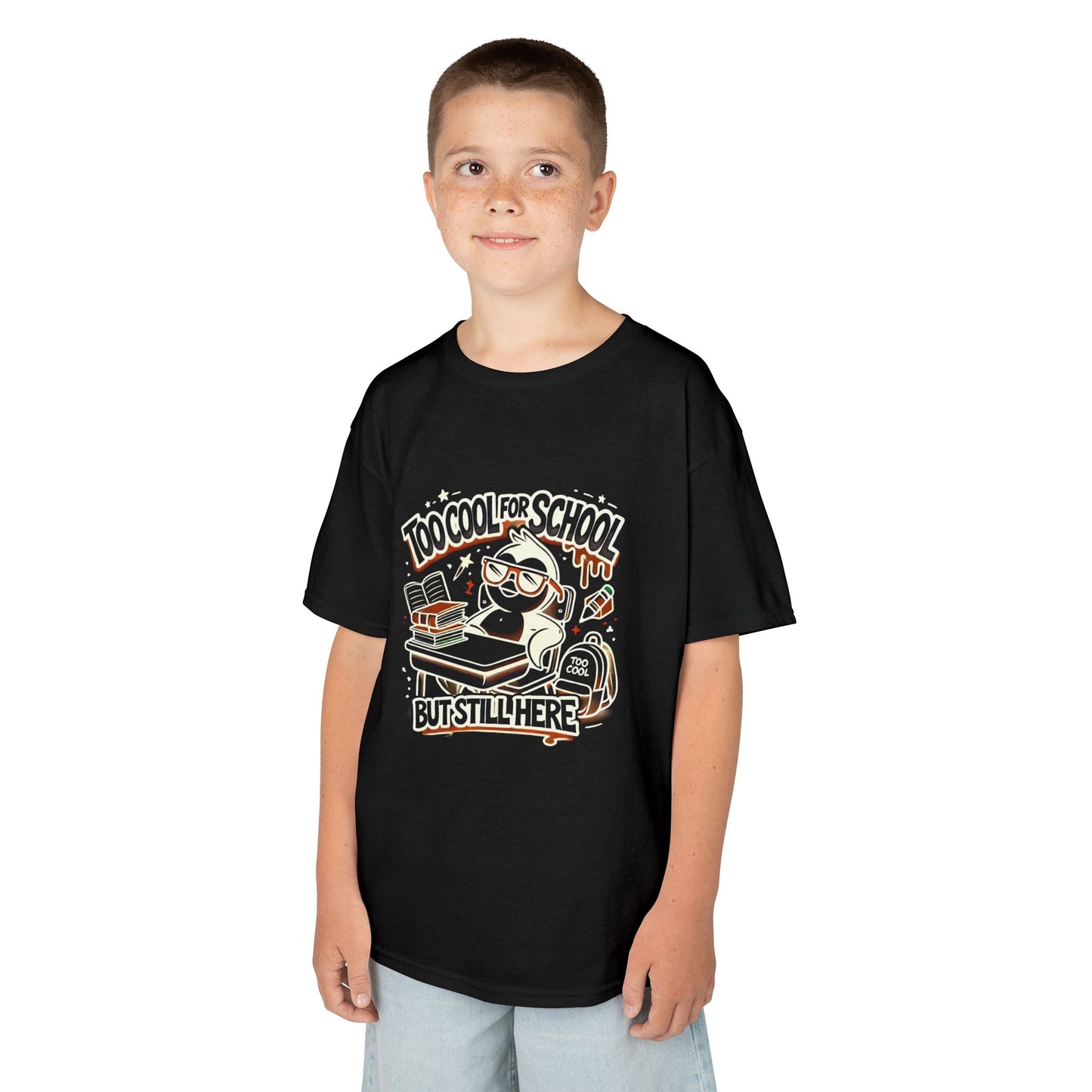 Too Cool for School Kids Heavy Cotton Tee