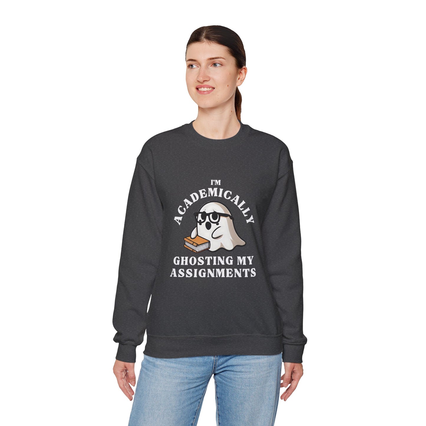 I'm Academically Ghosting My Assignments Unisex Heavy Blend™ Crewneck Sweatshirt