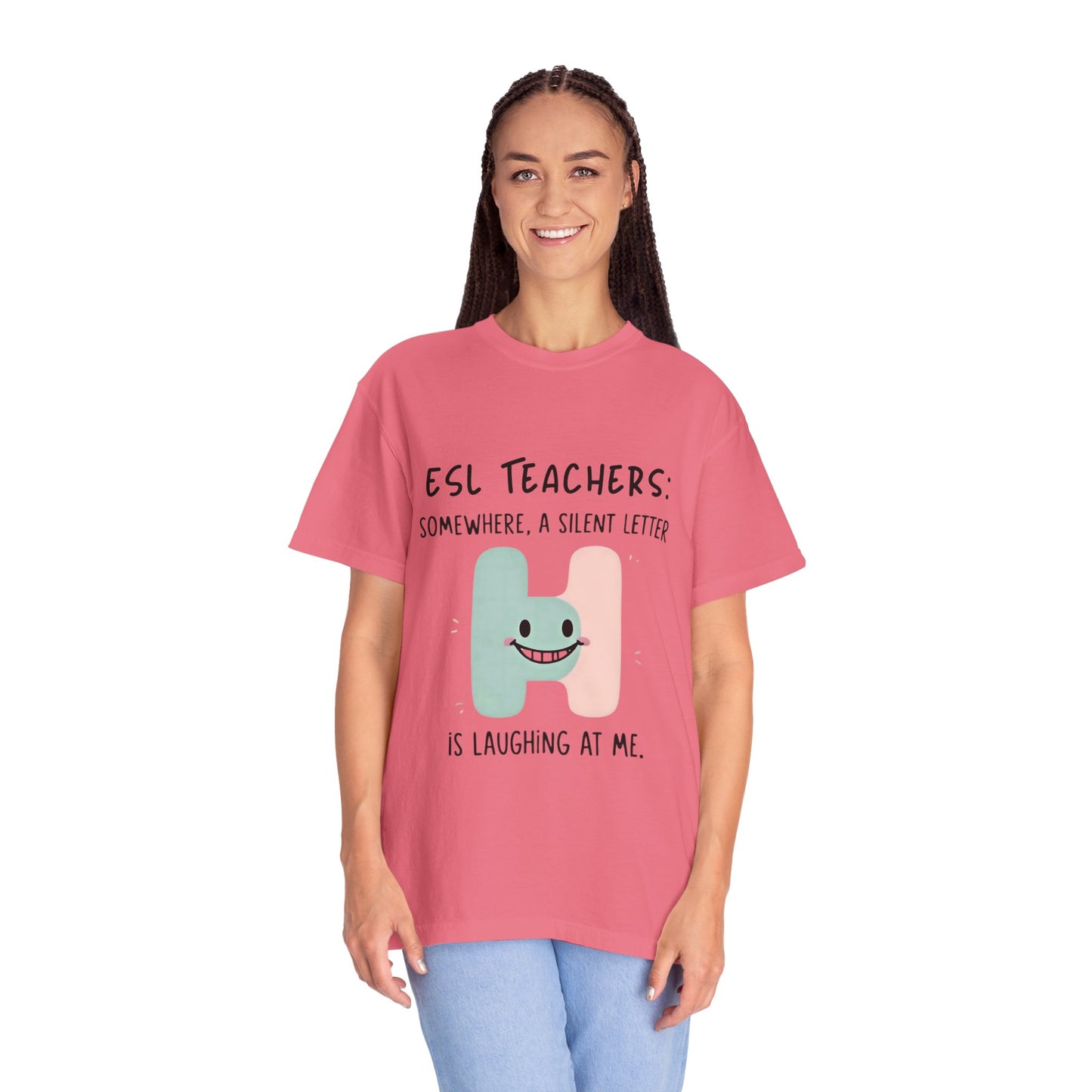 Funny ESL Teacher T-Shirt - Silent Letter Humor