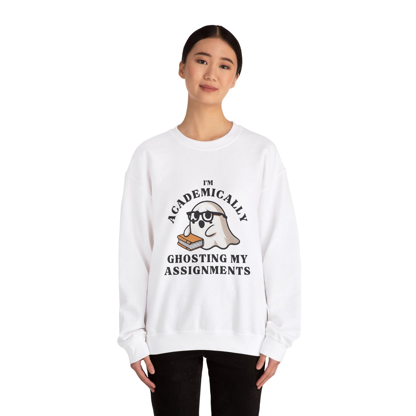 I'm Academically Ghosting My Assignments Unisex Heavy Blend™ Crewneck Sweatshirt