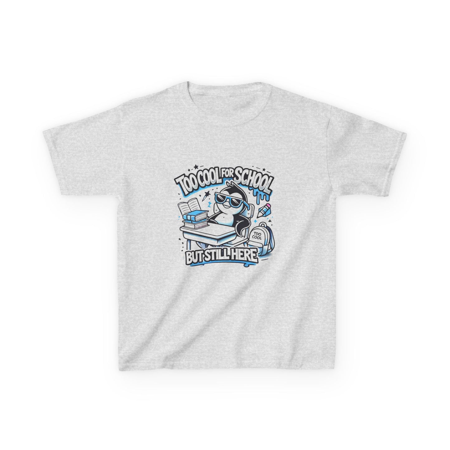 Too Cool for School Kids Heavy Cotton Tee