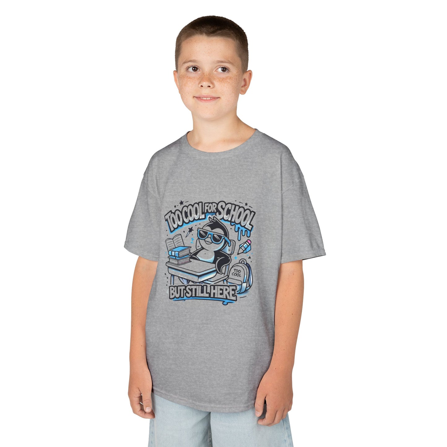 Too Cool for School Kids Heavy Cotton Tee