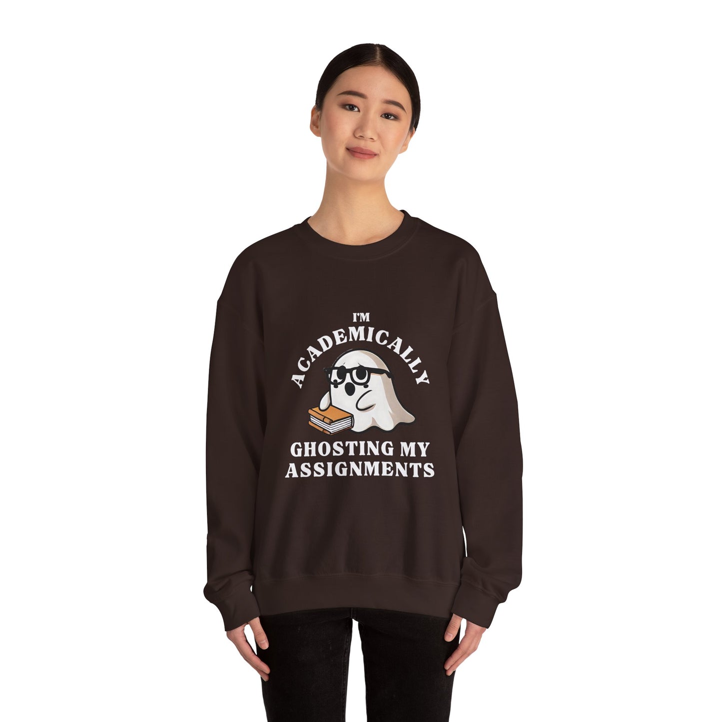 I'm Academically Ghosting My Assignments Unisex Heavy Blend™ Crewneck Sweatshirt