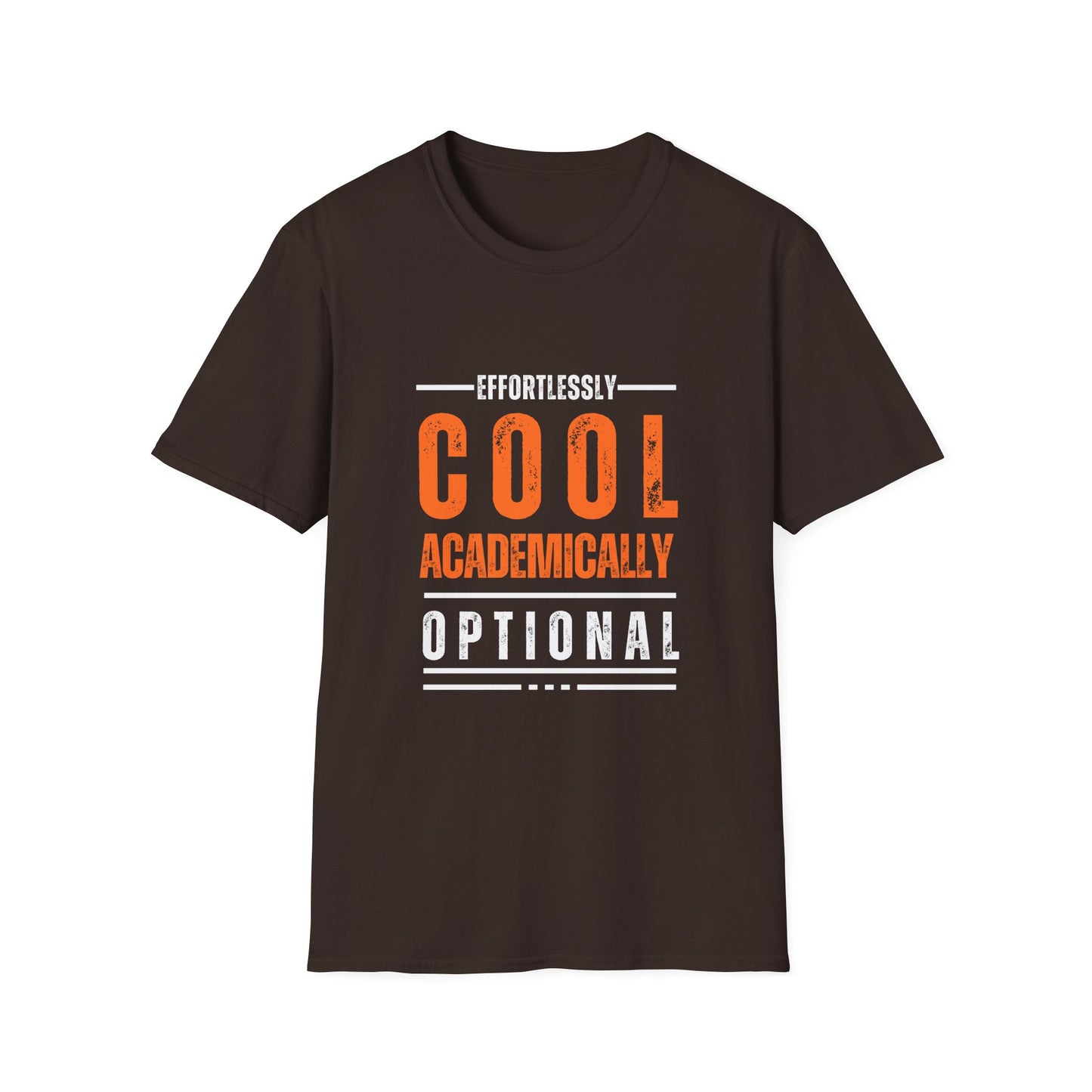 Effortlessly Cool Academic T-Shirt - Unisex Softstyle Tee for Students