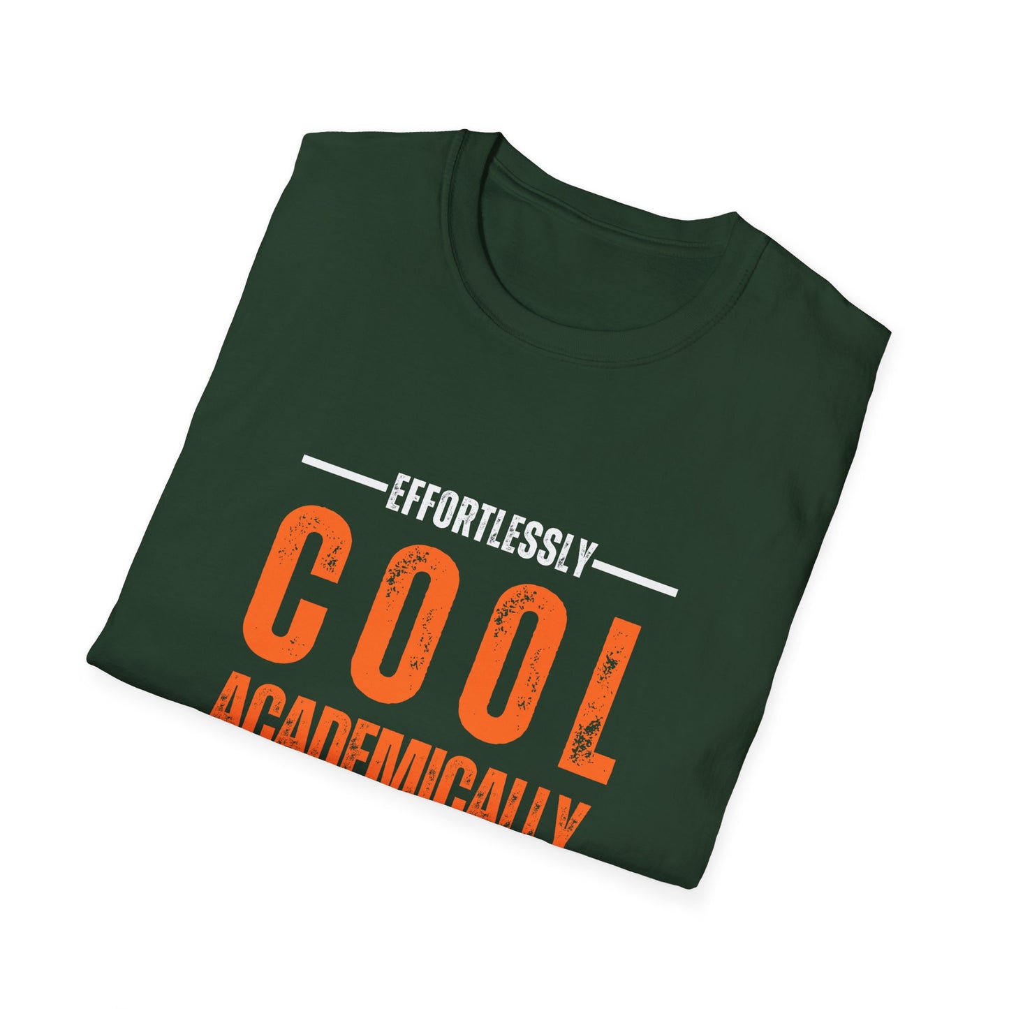 Effortlessly Cool Academic T-Shirt - Unisex Softstyle Tee for Students