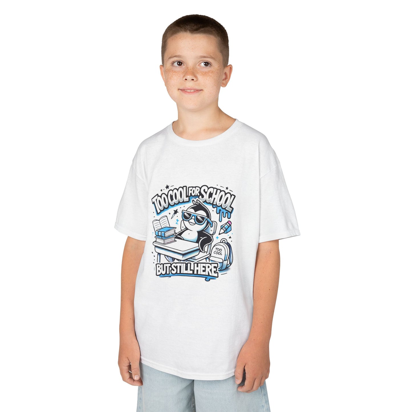 Too Cool for School Kids Heavy Cotton Tee