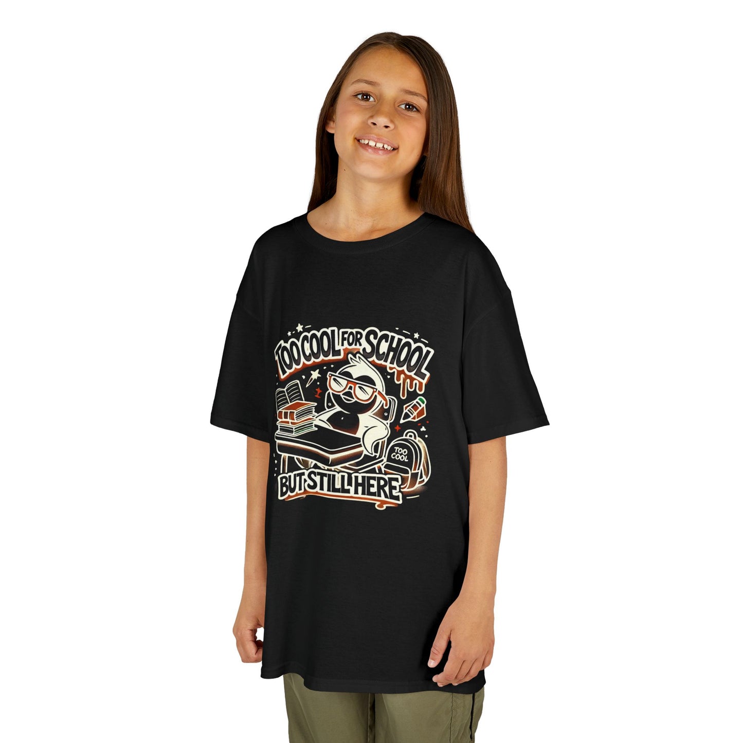 Too Cool for School Kids Heavy Cotton Tee