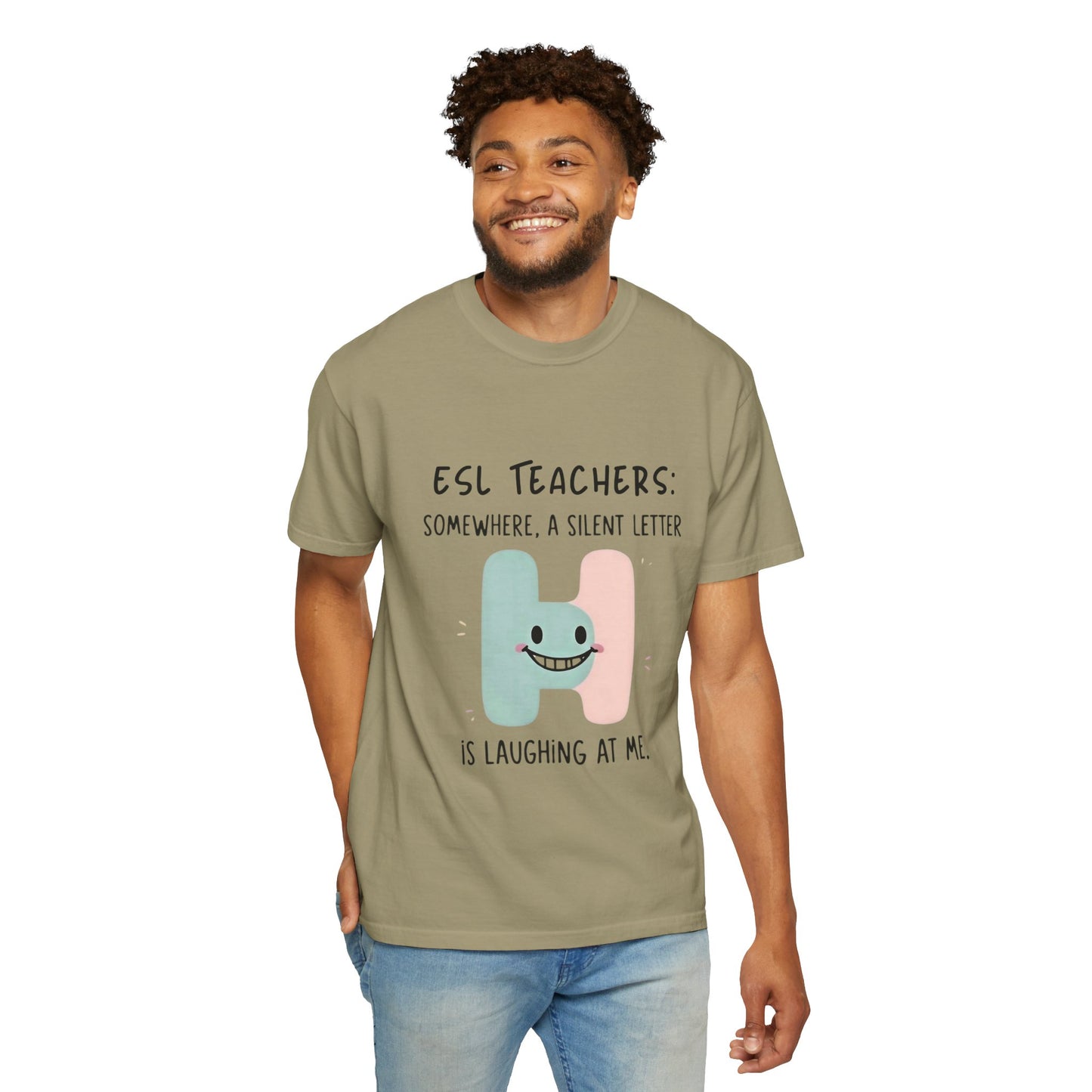 Funny ESL Teacher T-Shirt - Silent Letter Humor