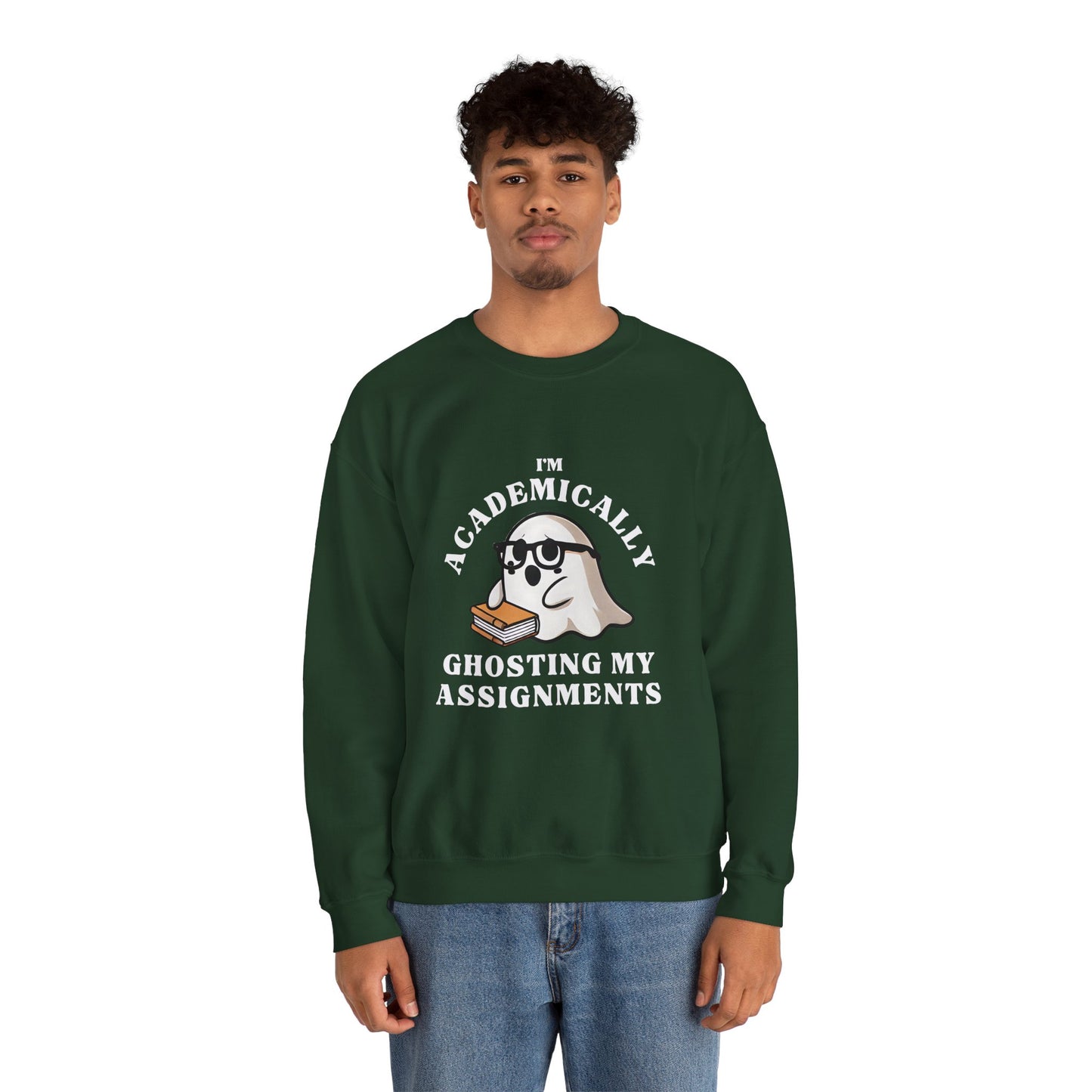 I'm Academically Ghosting My Assignments Unisex Heavy Blend™ Crewneck Sweatshirt