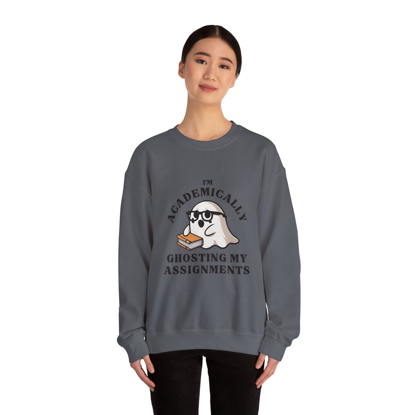 I'm Academically Ghosting My Assignments Unisex Heavy Blend™ Crewneck Sweatshirt