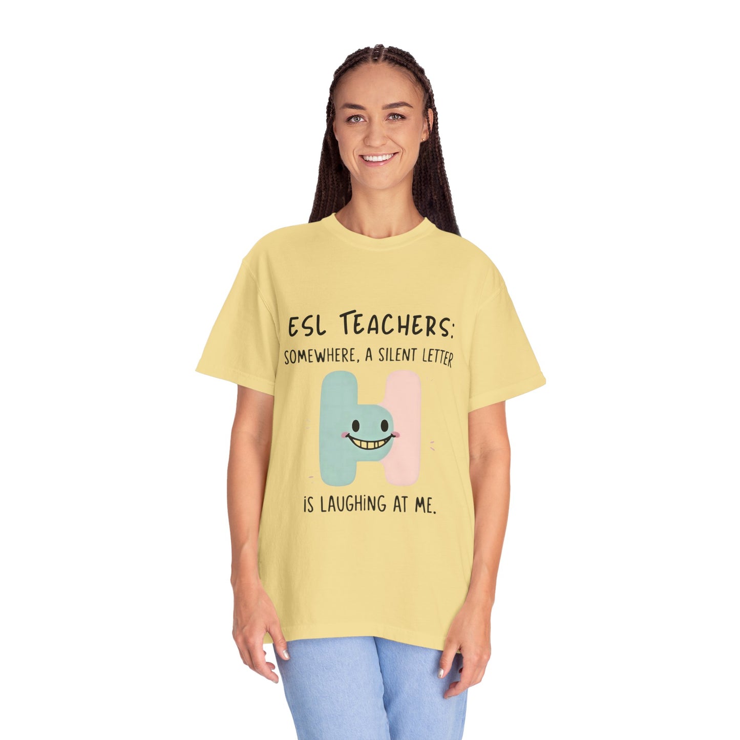 Funny ESL Teacher T-Shirt - Silent Letter Humor